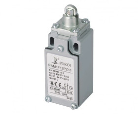 Wyłącznik krańcowy 1R 1Z migowy metal popychacz stalowy z rolką stalową Ø10,5 PAM1F12PZ11 A37-4660