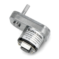Silnik DC 12V 240RPM typu L z przekładnią metalową - magnetyczny enkoder Halla - Waveshare 22346