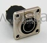 Gniazdo mikrofonowe Spikon montażowe metal