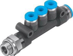 Rozdzielacz FESTO QST3-G1/8-6-4 Średnica rury: 6 mm 1 szt.