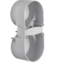 Integro Flow Puszka podtynkowa 2 podwójna z zaciskiem przewodu szary 9191501 HAGER