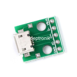 Gniazdo micro USB do płytki prototypowej TYP2