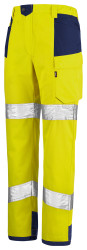 PANTALON RETINA JAUNE FLUO / BLEU MARINE