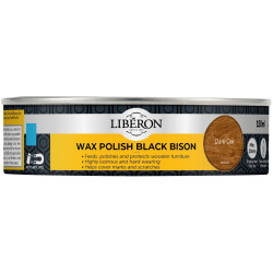 Liberon 126868 Black Bison Wax Paste Dark Oak 150ml