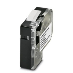 Etykieta termiczna ciągła w kasecie biała z czarnym nadrukiem 10mm MM-EML (EX10)R C1 WH/BK do drukarki THERMOFOX 0803970