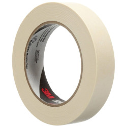 3M 7100195952 General Use Masking Tape 201E, 24 mm x 50 m, Beige