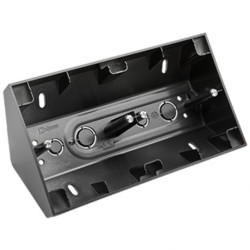 Puszka natynkowa narożna SIMON 54 podwójna czarna matowa 87x153x58mm Kontakt Simon DPNR2/49