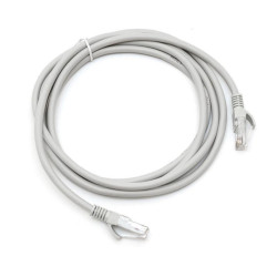 Kabel LAN kat.5e UTP 1m szary /czarny NEPOWER CCA Patchcord