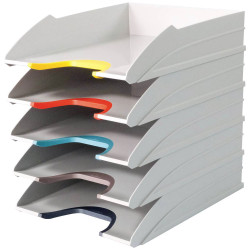 Durable 770427 VARICOLOR MIX TRAY SET Letter tray A4 C4 Grey 5 pcs