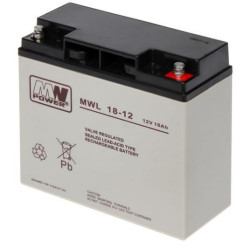 Akumulator AGM 12V/18Ah MWL 18-12 MWp 116852