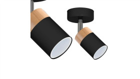 Kinkiet Joker Black/Wood 1Xgu10 Mlp6303 Milagro