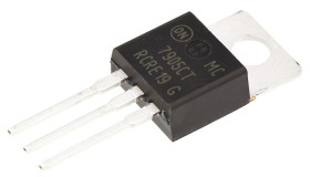 Regulator napięcia -5 V TO-220 Otwór przezierny wyjścia: 1 Stałe MC7905CTG