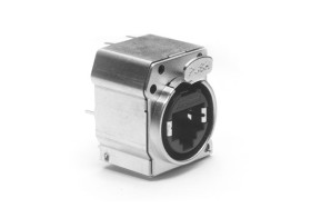 Złącze XLR 8 -pinowe Montaż na płytce drukowanej XLR Żeński Metal