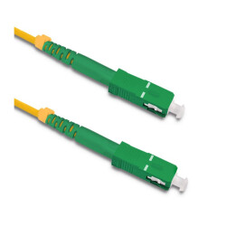 Patchcord światłowód 9/125 7m SM SC APC FTTH Zielony-Zielony