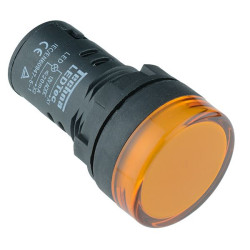 Yellow / Amber 22mm LED Pilot Indicator Light 12V