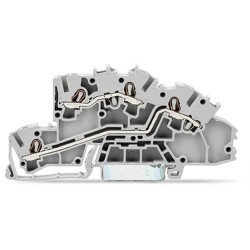 Złączka szynowa WAGO 2‑piętrowa 2,5mm2 L/L szara 2003‑7642 TOPJOBS 50szt