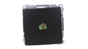 Simon Basic Gniazdo Antenowe Pojedyncze Końcowe (Moduł) Czarny (Zastępuje...