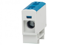 Złączka szynowa ZU 1-torowa (2,5mm2-35mm2) Al/Cu - niebieska