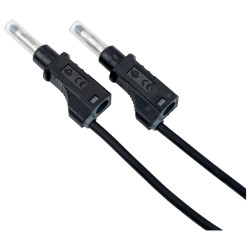 PJP 2211/600V-100N Black 4mm Retract. Stk Lead