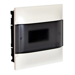 Rozdzielnica modułowa podtynkowa PRACTIBOX S 1x6 drzwi przezroczyste 134156