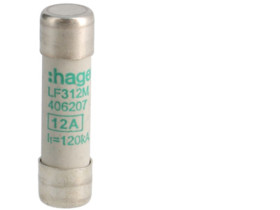Wkładka bezpiecznikowa cylindryczna CH-10 10x38mm aM 12A 500VAC LF312M HAGER