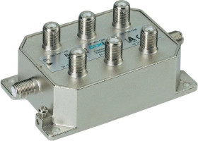 Odgałęźnik multitap przelotowy 6p 1 wejście / 1 wyjście / 6 odgałęzień BAB 6-01