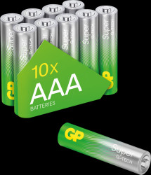 GP24AETA216/4-2DEB10 Super alkaline battery, AAA (micro), 6+4 pack