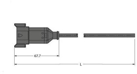 Turck 100000469 Kabel połączeniowy czujnika/aktuatora DT04-8P-A-2/TXL, piny: 8, 2 m, 1 szt.