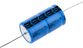 Kondensator 10000μF 16V dc Osiowy, Otwór przelotowy Vishay 21 (Dia.) x 38mm