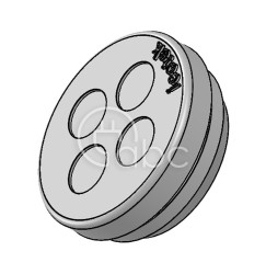 Przepust kablowy niedzielony KEL-DP 25, na 4 przewody, 43533