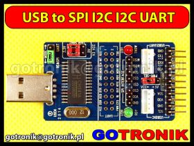 Konwerter USB to SPI I2C IIC UART TTL