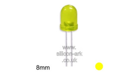 LED - 8mm YELLOW - Kingbright