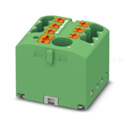 Blok rozdzielczy PTFIX 6/6X2,5 GN, zielone złącze przemysłowe - 6 punktów przyłączeniowych o przekroju 2,5mm2 /10szt./