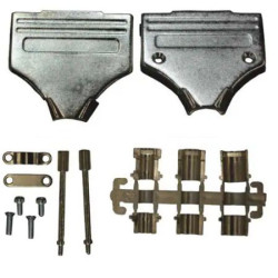 Osłona tylna D-Sub 25 -pinowe Cynk Prosty Norcomp Złącze D-Sub, wysoka gęstość