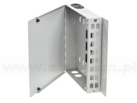 Przełącznica FTTH, naścienna, 16x SC simplex, bez adapterów