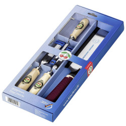 Kirschen 1195000 Ripping Chisel Set Beech Stock Japan Saw 4-Piece