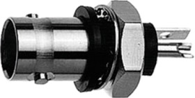 BNC panel socket 50 Ω, straight, 100023370