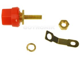 Gniazdo banan sześciokątne złote czerwone