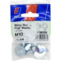 ForgeFix FPKWNW10 Wing Nut &amp; Washer M10 ForgePack 4