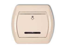 TREND Wyłącznik hotelowy beżowy 1SH-1 KARLIK