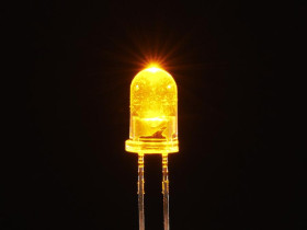 Adafruit Super Bright Yellow 5mm LED (25 pack)
