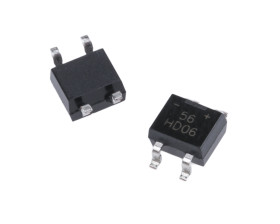 Mostek prostowniczy Jednofazowy 800mA 600V Połączenie silikonowe MiniDIP SMD