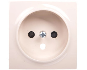 Simon 54 Pokrywa gniazda pojedynczego z przesłonami kremowa DGZ1ZP/41