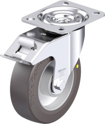 Blickle 884645 L-ALST 125K-FI-AS Rolka obrotowa z blachy stalowej Średnica koła: 125 mm Maksymalne obciążenie: 250 kg 1