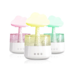 Nawilżacz powietrza, Aromaterpia Grzybek, Lampka Nocna, Efekt Deszczu