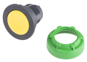 Przycisk, Ø 37mm, IP66, IP67, IP69K, kolor: Żółty, Schneider Electric, Harmony