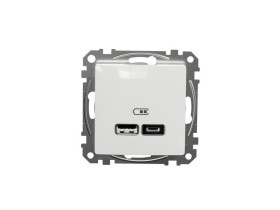 SEDNA DESIGN & ELEMENTS Gniazdo ładowania USB A+C 2,4A biały SDD111402 SCHNEIDER ELECTRIC