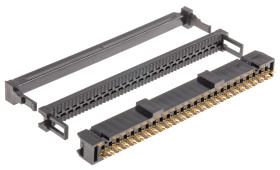 Złącze IDC 50-pinowe 2-rzędowe raster: 2.54mm Żeński Montaż na kablu Hirose