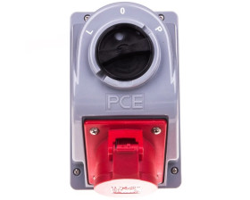Gniazdo stałe z wyłącznikiem L-0-P 16A 5P 400V IP44 COMBO-POL 960615401W