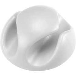 TruComponents 41036 mount Self-adhesive &#xD8;8mm Wh 1pcs